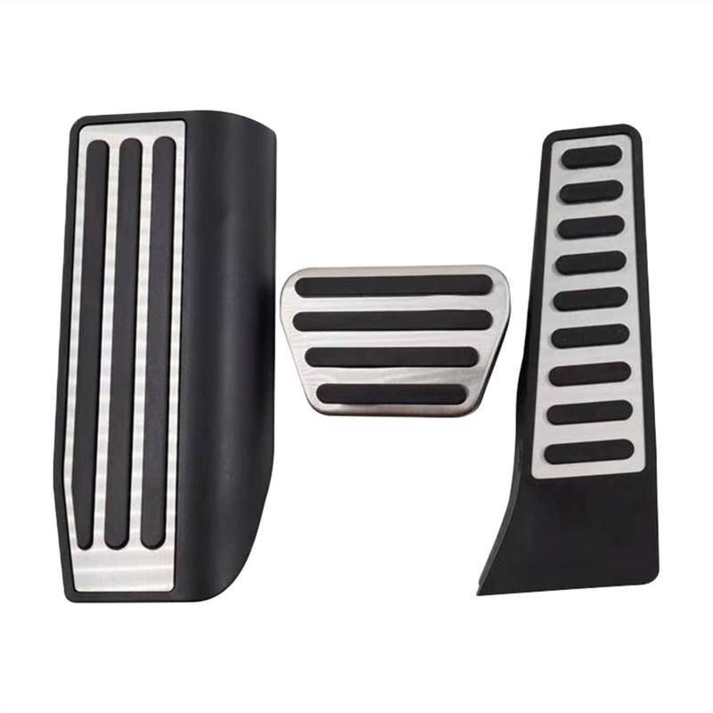 Pexorin Auto-Fußpedal-Kraftstoffbremspedalabdeckung, for Land Rover, for, Vogue L322 2005 2006 2007 2008 2009 2010 2011 2012 Zubehör(Footrest at 3pcs) von Pexorin