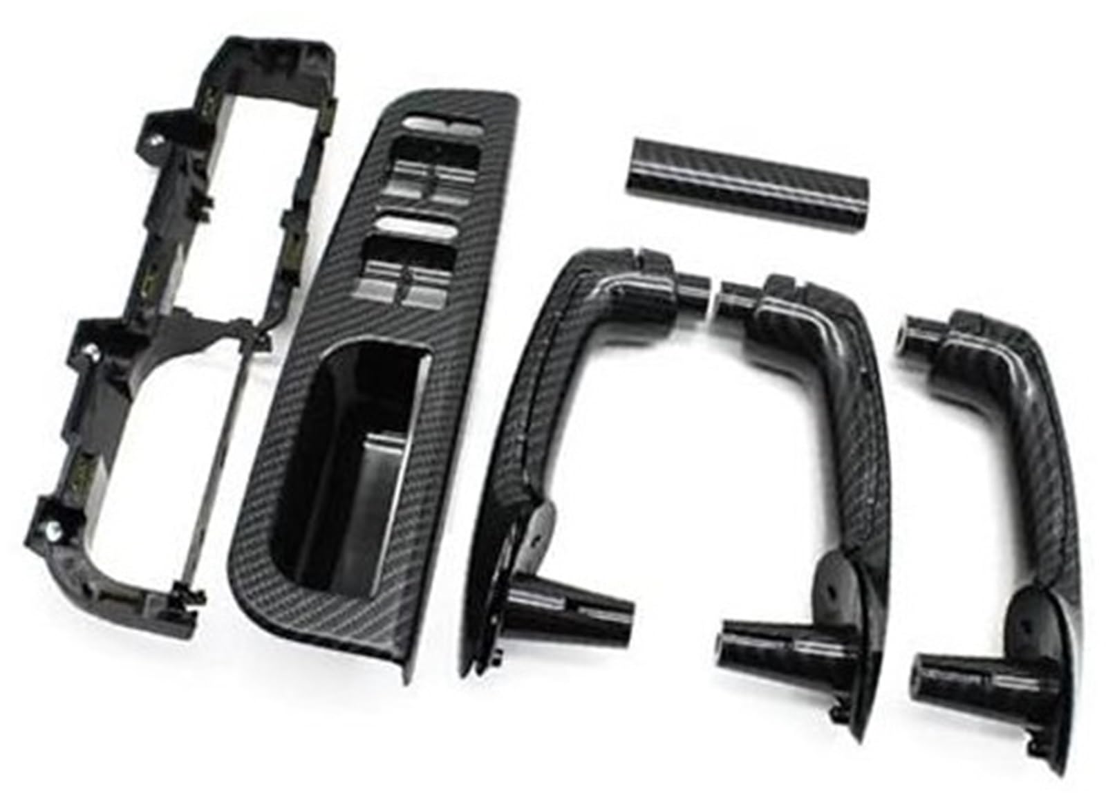 Pexorin Auto-Innenraum vorne hinten Links rechts Türgriff Haltegriff LHD, for VW, for Bora, for Golf, 4 MK4, for Jetta, 1999 2000 2001–2004 1J1867179A Auto-Innentürgriff(Black Lhd 9pcs) von Pexorin