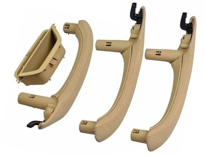 Pexorin Auto-Innentür-Zuggriff-Lederbezug-Set, Ersatz-LHD RHD, for, X3 X4 F25 F26 2010–2016 51417248502R Auto-Innentürgriff(Black 4-lhd-beige) von Pexorin