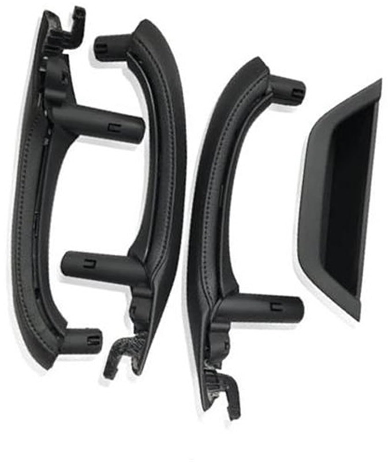 Pexorin Auto-Innentürgriff, for, X3 X4 F25 F26 2010 2011 2012 2013 2014-2016 RHD Auto-Innentürgriffabdeckung Fahrerarmlehnenverkleidung Auto-Innentürgriff(Black RHD 7pcs Set Black) von Pexorin