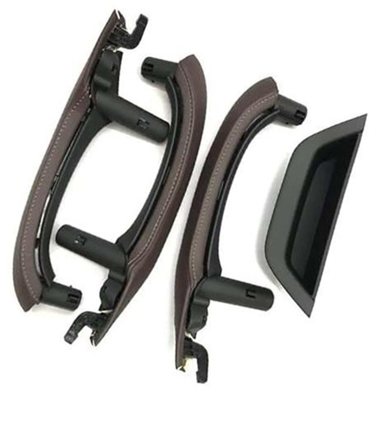 Pexorin Auto-Innentürgriff, for, X3 X4 F25 F26 2010–2016, RHD, Auto-Innentürgriffabdeckung, Zubehör for Fahrerarmlehnenverkleidung Auto-Innentürgriff(Black RHD 7pcs Set Moka) von Pexorin