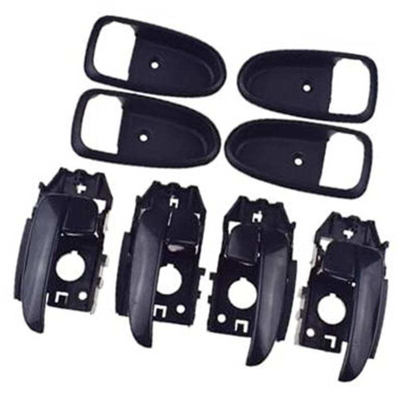 Pexorin Auto-Innentürgriff/Abdeckung Links/rechts, for Elantra, 2001–2006 826112D000 826212D000 826102D000 826202D000 Autotürgriffabdeckung(Black Handle Cover 8pcs) von Pexorin