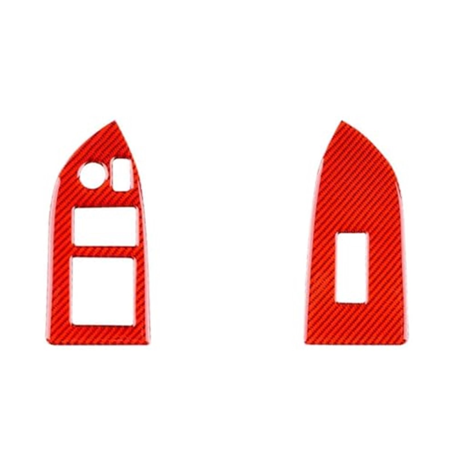 Pexorin Auto-Innenverkleidungsstreifen, for Toyota, for GT86 2012-2020 Aufkleber Innenverkleidung Autofensterschalter Knopfrahmenabdeckung Autoinnenraum Armaturenbrett-Dekorstreifen(LHD Red A) von Pexorin