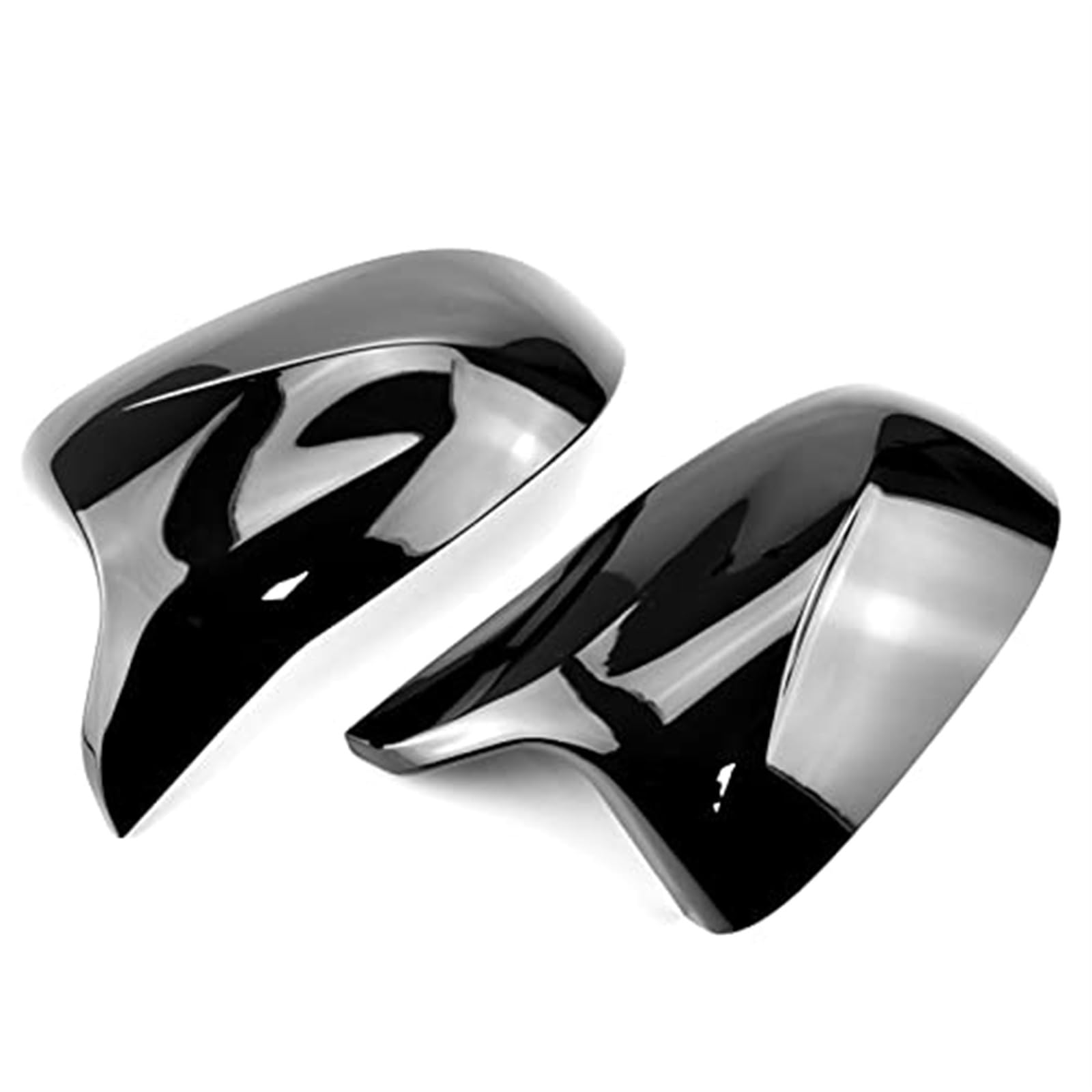Pexorin Auto-Rückspiegel-Abdeckung, for, F25 X3 F26 X4 F15 X5 F16 X6 2014 2015-2018 Leuchtend Schwarze Außenspiegel im Carbonfaser-Stil, Ersatzteile Auto-Außenspiegelabdeckung(Black Carbon Fiber) von Pexorin