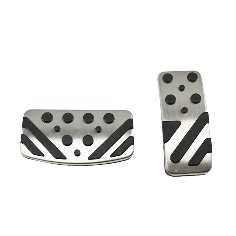 Pexorin Auto Sport Kraftstoff Bremse Gaspedal Abdeckung Fußstütze Pad Abdeckungen, for Mitsubishi, ASX Outlander 2013-2018 Eclipse Cross Pajero Lancer EX ES(at 2pcs) von Pexorin