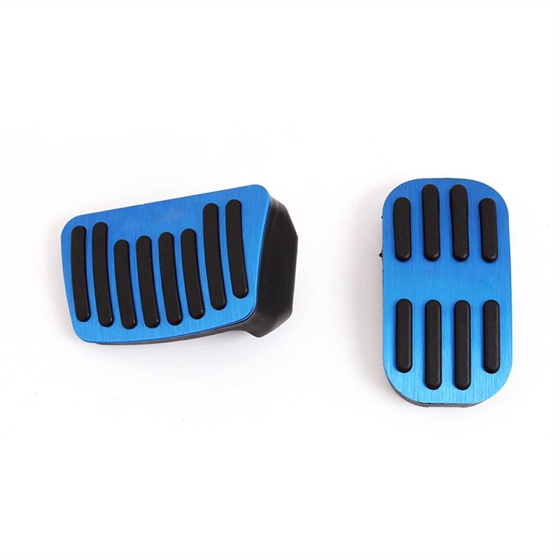 Pexorin Autozubehör Aluminiumlegierung Auto Fußpedale Kraftstoff Gaspedal Bremspedal Abdeckung Pad, for Toyota, for Corolla E210 2019 2020(at 2pcs Blue) von Pexorin