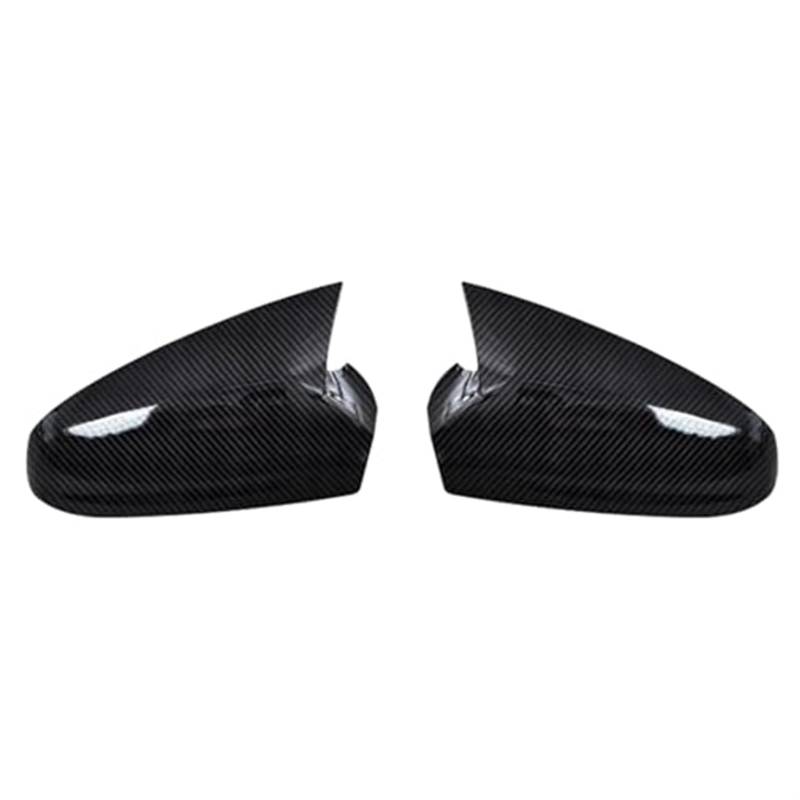 Pexorin Carbon Fiber Look Auto Seitentür Flügel Rückspiegel Abdeckung Rückspiegel Abdeckung, for Opel, for Vauxhall, for Astra H 2004-2013 Außenspiegel Ersatzteile Auto-Außenspiegelabdeckung(Black CAR von Pexorin