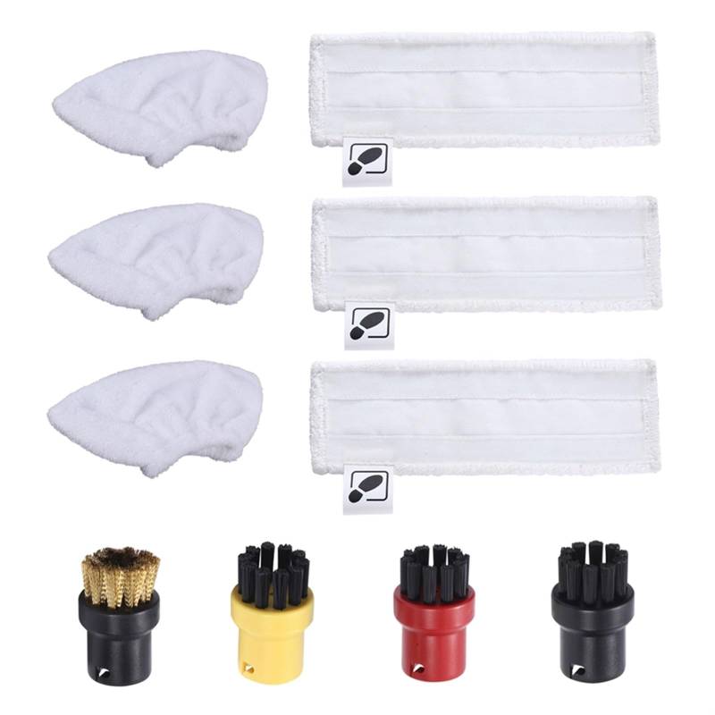 Pexorin Dampfreiniger-Tuch Lappen for Easyfix SC2 SC3 SC4 SC5 Dampfreiniger Mikrofaser-Bodenwäschepads Kupferbürsten Dampfreiniger-Ersatzset von Pexorin