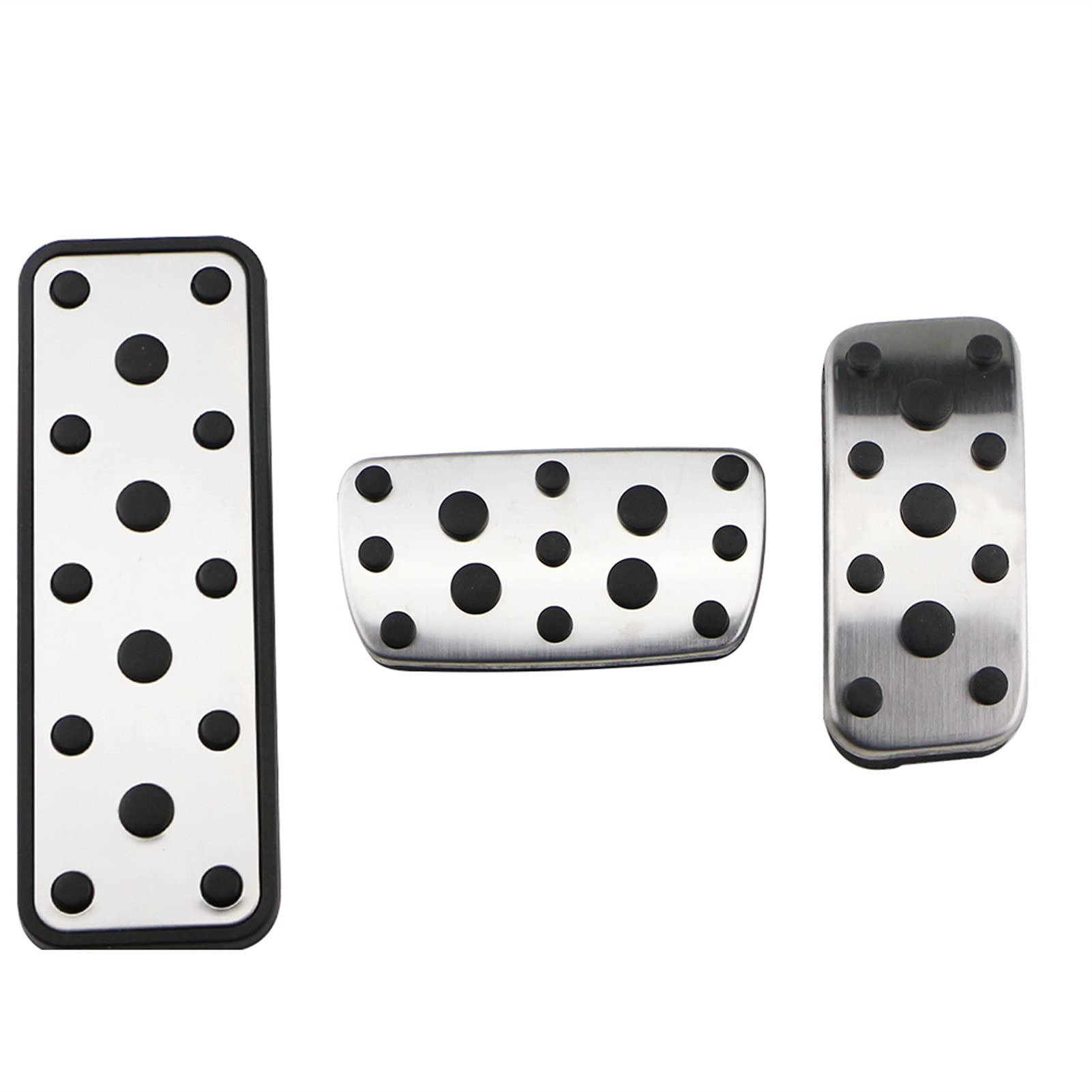 Pexorin Edelstahl Auto Bremspedal Pad Abdeckung Restfoot Pedale, for Subaru, for Forester, 2006-2018 Auto Schutz Abdeckungen(at with Rest) von Pexorin