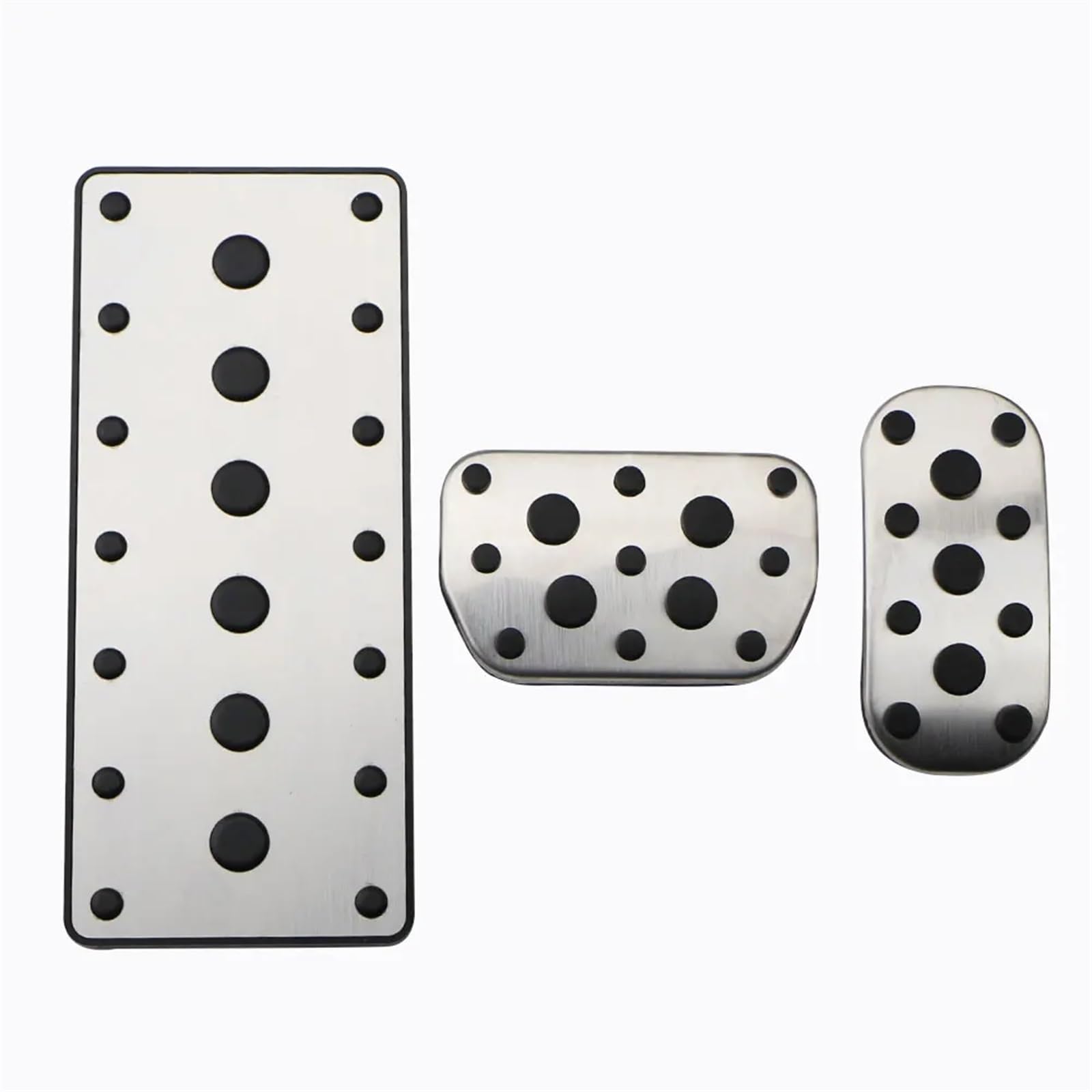 Pexorin Edelstahl Auto Gaspedal Kraftstoff Gas Bremse Fußstütze Pedal Pad Abdeckung, for Toyota, C-HR CHR 2016-2023 at Zubehör(3Pcs at with Rest) von Pexorin