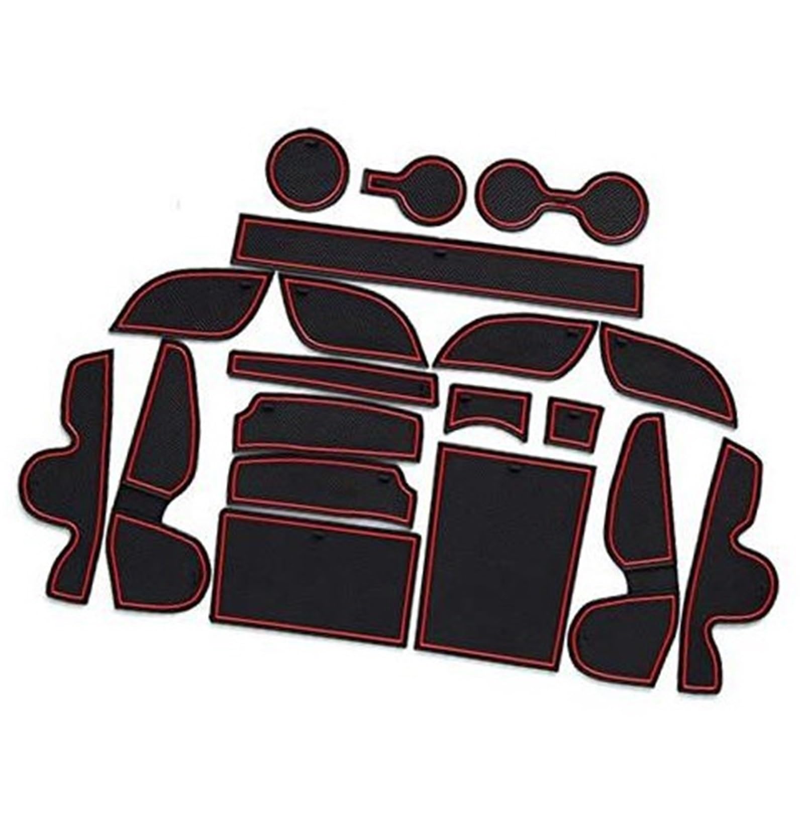 Pexorin For Hyunda-i Tucson TL 2015-2020 Auto Antirutschmatten, Autotürschlitzmatten Armlehne Getränkehaltermatte Mittelkonsole Gummimatten, Tucson TL Zubehör, 19-teilig/Set Anti-Rutsch-Matten-Set für Pexorin For Hyunda-i Tucson TL 2015-2020 Auto Antirutschmatten, Autotürschlitzmatten Armlehne Getränkehaltermatte Mittelkonsole Gummimatten, Tucson TL Zubehör, 19-teilig/Set Anti-Rutsch-Matten-Set für von Pexorin