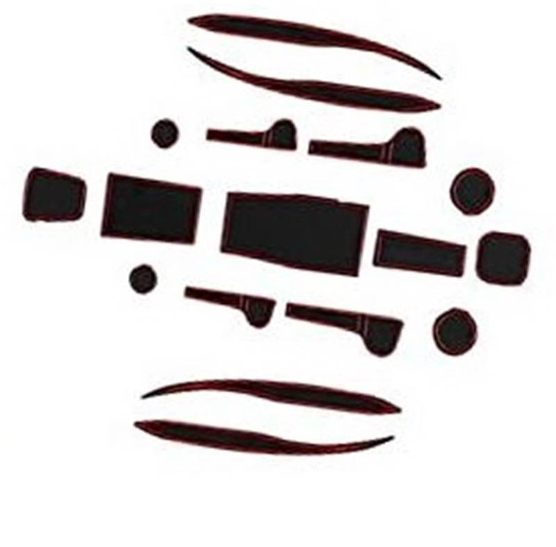 Pexorin For Hyundai, Ioniq 5 2021 2022 UK Gummimatten, Ioniq 5 Antirutschmatten Mittelkonsole Antirutsch Becherhalter Gummimatte Armlehne Ablagepolster Türschlitze Ioniq 5 Zubehör Anti-Rutsch-Matten-S von Pexorin