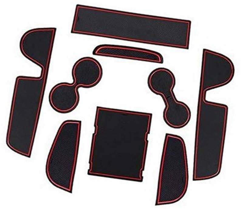 Pexorin For Mazda, for CX30 2019 2020 2021 2022 2023 Auto-Gummimatten, Autotürschlitzmatte Armlehne Getränkehaltermatte Mittelkonsole Anti-Rutsch-Matte, CX30 Zubehör Gummimatte, 9 Stück/Packung Anti-R von Pexorin