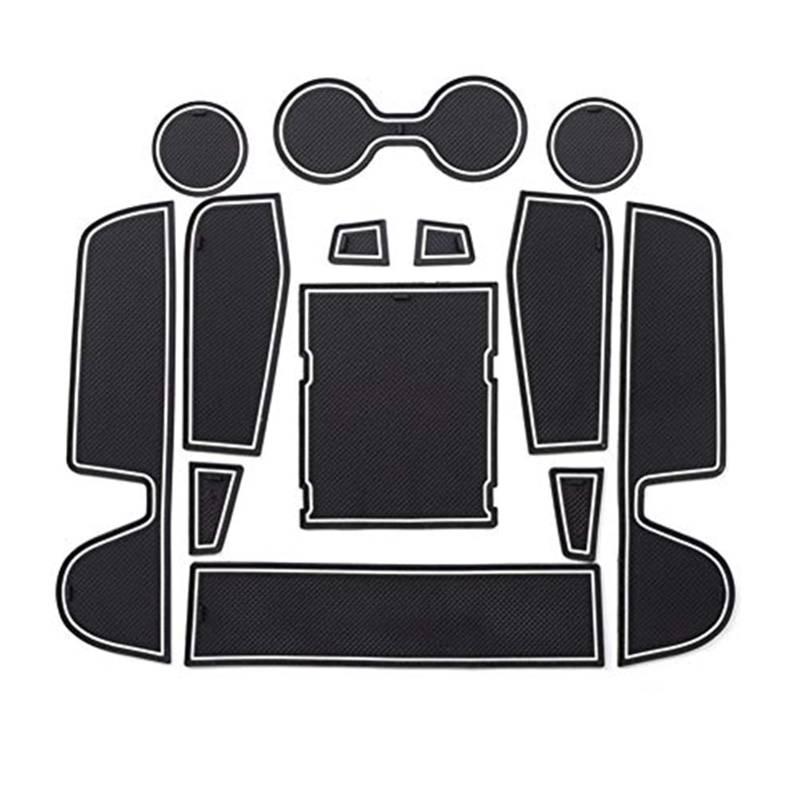 Pexorin For Mazda3 2019-2023 Auto Antirutschmatten, Autotürschlitzmatten Armlehne Getränkehaltermatte Mittelkonsole Gummimatten, Mazda3 Zubehör, 16 Stück/Set Anti-Rutsch-Matten-Set für das Armaturenbr von Pexorin