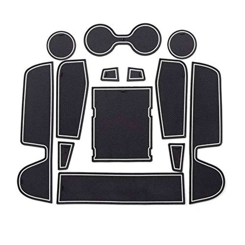 Pexorin For Mazda3 2019-2023 Auto Antirutschmatten, Autotürschlitzmatten Armlehne Getränkehaltermatte Mittelkonsole Gummimatten, Mazda3 Zubehör, 16 Stück/Set Anti-Rutsch-Matten-Set für das Armaturenbr von Pexorin
