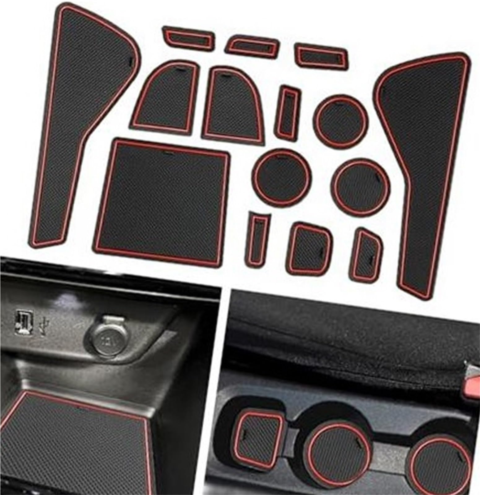 Pexorin For Opel, Corsa F 2020-2024 Gummimatten, Antirutschmatten Mittelkonsole Anti-Rutsch-Becher Getränkehalter Gummimatte Armlehne Ablagepolster Türschlitze Corsa F Zubehör Anti-Rutsch-Matten-Set f Pexorin For Opel, Corsa F 2020-2024 Gummimatten, Antirutschmatten Mittelkonsole Anti-Rutsch-Becher Getränkehalter Gummimatte Armlehne Ablagepolster Türschlitze Corsa F Zubehör Anti-Rutsch-Matten-Set f von Pexorin