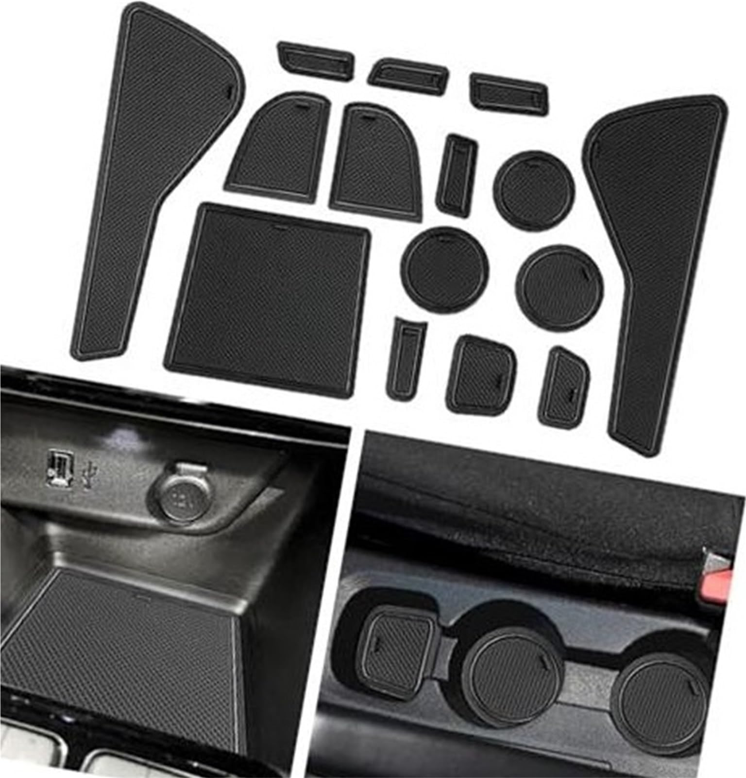 Pexorin For Opel, Corsa F 2020-2024 Gummimatten, Antirutschmatten Mittelkonsole Anti-Rutsch-Becher Getränkehalter Gummimatte Armlehne Ablagepolster Türschlitze Corsa F Zubehör Anti-Rutsch-Matten-Set f Pexorin For Opel, Corsa F 2020-2024 Gummimatten, Antirutschmatten Mittelkonsole Anti-Rutsch-Becher Getränkehalter Gummimatte Armlehne Ablagepolster Türschlitze Corsa F Zubehör Anti-Rutsch-Matten-Set f von Pexorin