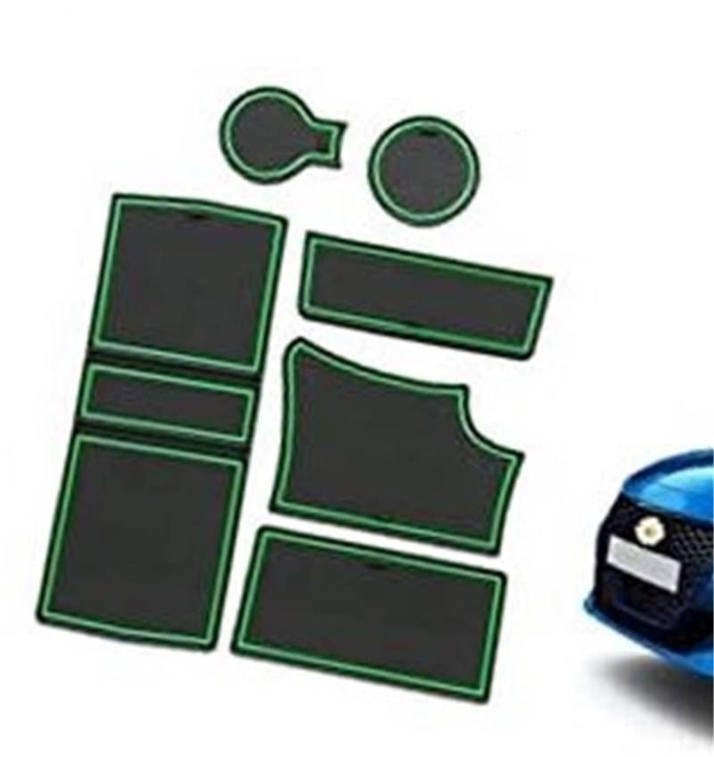Pexorin For Peugeot, 208 e-208 2008 e-2008 2020-2024 2025 Antirutschmatten Gummimatten, for Peugeot, 208 Zubehör Türschlitzmatte Armlehne Getränkehaltermatte Mittelkonsole Innenraum Gummimatten Anti-R von Pexorin