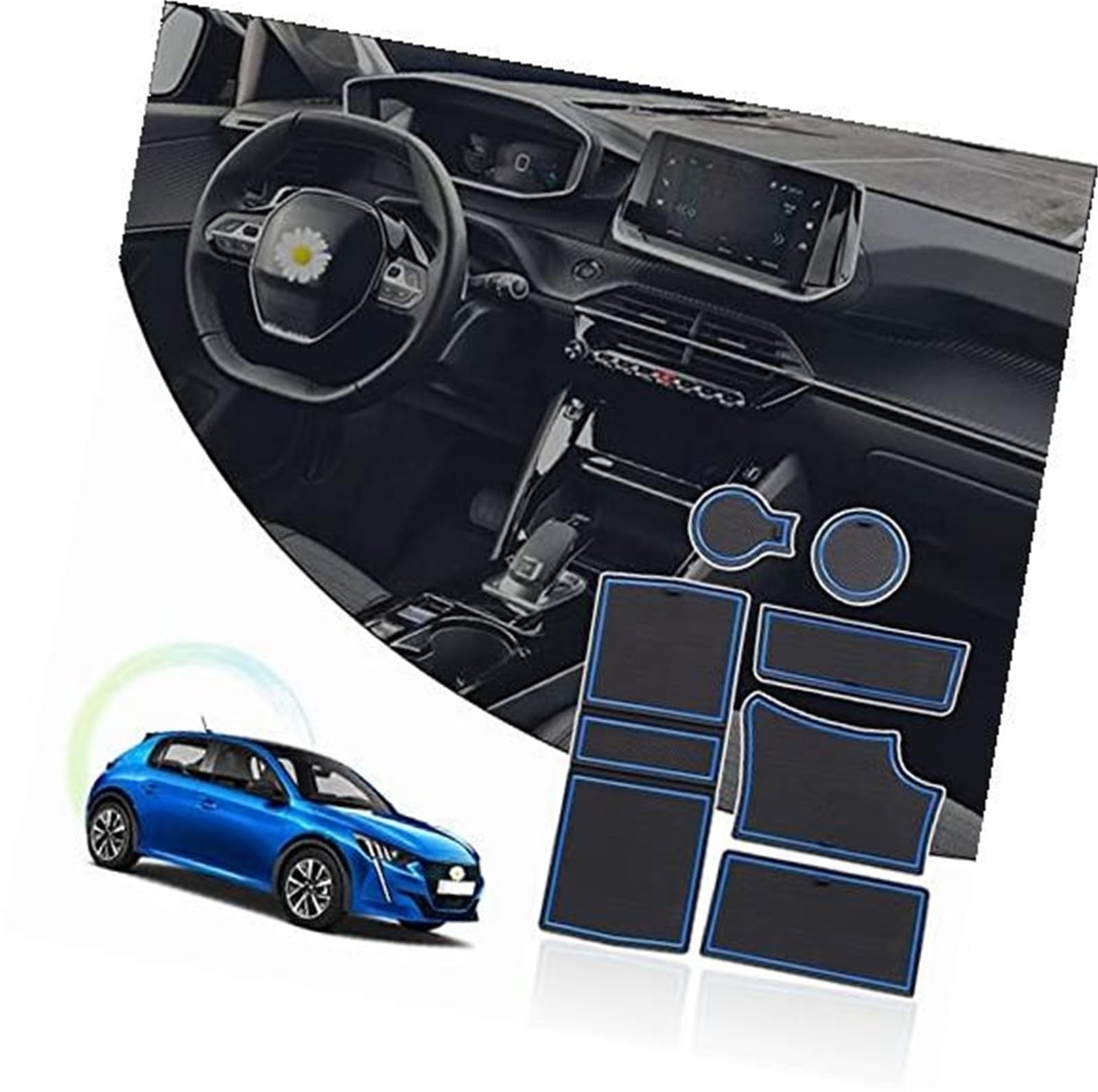 Pexorin For Peugeot, 208 e-208 2008 e-2008 2020-2024 2025 Antirutschmatten Gummimatten, for Peugeot, 208 Zubehör Türschlitzmatte Armlehne Getränkehaltermatte Mittelkonsole Innenraum Gummimatten Anti-R Pexorin For Peugeot, 208 e-208 2008 e-2008 2020-2024 2025 Antirutschmatten Gummimatten, for Peugeot, 208 Zubehör Türschlitzmatte Armlehne Getränkehaltermatte Mittelkonsole Innenraum Gummimatten Anti-R von Pexorin