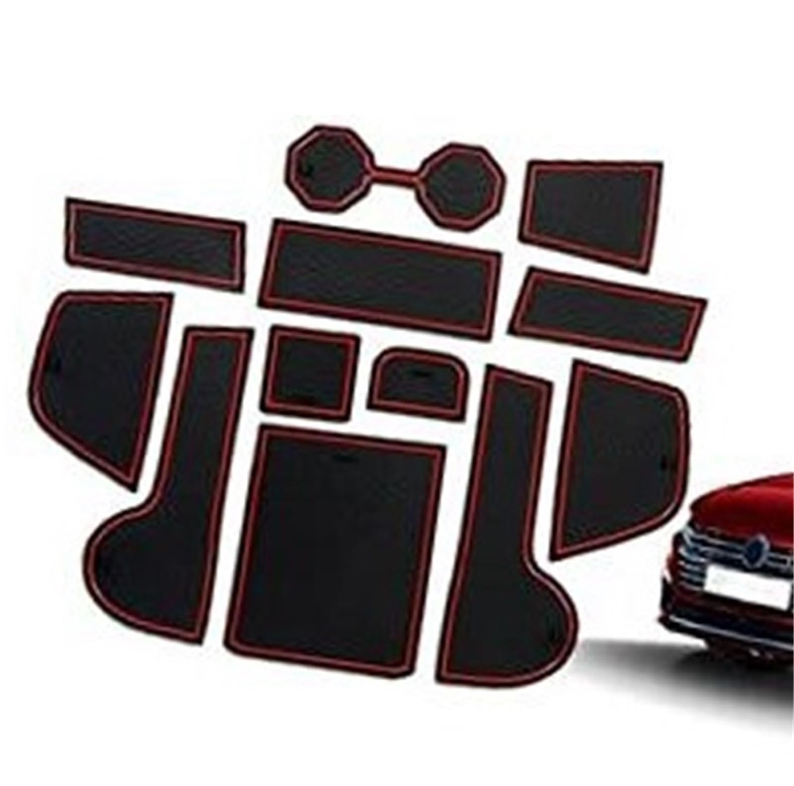 Pexorin For VW, for POLO, MK6 AW1 GTI 2018-2023 2024 Antirutschmatten Gummimatten VW, for POLO, Zubehör Türschlitzmatte Armlehne Getränkehaltermatte Mittelkonsole Innenraum Gummimatten Anti-Rutsch-Mat Pexorin For VW, for POLO, MK6 AW1 GTI 2018-2023 2024 Antirutschmatten Gummimatten VW, for POLO, Zubehör Türschlitzmatte Armlehne Getränkehaltermatte Mittelkonsole Innenraum Gummimatten Anti-Rutsch-Mat von Pexorin