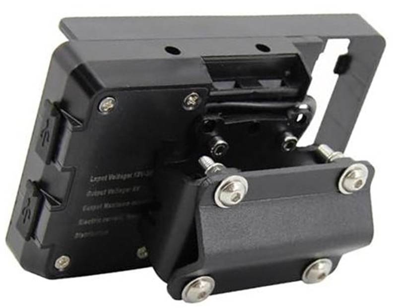 Pexorin GPS Moto Telefon Halterung, for TRK502, for TRK520X 2016- Handy Navigation Halterung GPS USB Telefon Aufladen Motorrad-Telefonhalterung(Black C) von Pexorin