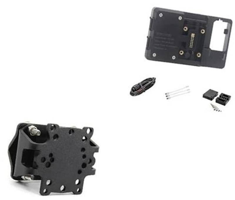 Pexorin GPS-Moto-Telefonhalterung, for Aprilia, for TUAREG 660 2022 Motorradtelefon Kabelloses und USB-Aufladen GPS-Navigationsplattenhalterung Halterständer Motorrad-Telefonhalterung(BLACK Wireless a von Pexorin