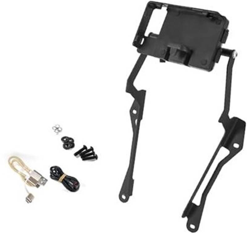 Pexorin GPS-Moto-Telefonhalterung, for TIGER 1200 GT 1200, for RALLY, for Explorer, 2022 2023 Kabellose USB-Handy-Ladehalterung GPS-Navigationshalterung Motorrad-Telefonhalterung(BLACK USB charging ki von Pexorin