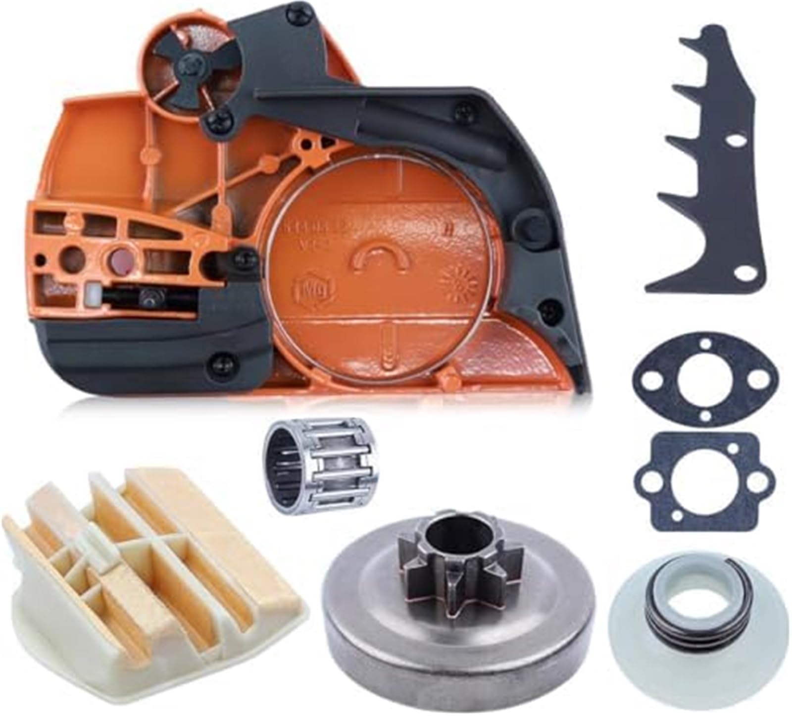 Pexorin Kettensägen-Bremskupplungsdeckel, 8-teilig, for Husqvarna, 445 450 mit .325#34; 7T Kupplungstrommel, Schneckengetriebe, Luftfilter, Nadellager, Fällhund, Dichtungsersatzteile, for 544097902 (8 Pexorin Kettensägen-Bremskupplungsdeckel, 8-teilig, for Husqvarna, 445 450 mit .325#34; 7T Kupplungstrommel, Schneckengetriebe, Luftfilter, Nadellager, Fällhund, Dichtungsersatzteile, for 544097902 (8 von Pexorin