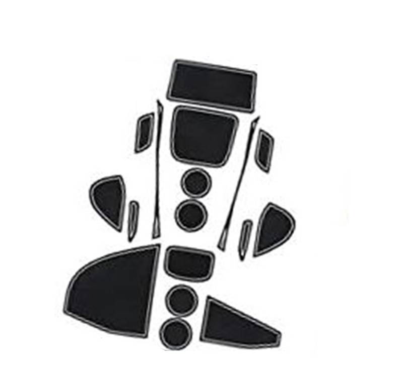 Pexorin Kompatibel mit 2021 2022 2023, for Toyota, Yaris Cross SUV Auto Gummimatten, Automatten Türschlitzmatte Auto Armlehne Getränkehalter Matte Mittelkonsole Antirutschmatte Yaris Cross Zubehör Gum von Pexorin