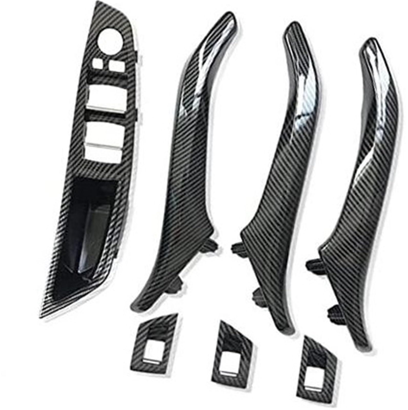 Pexorin LHD RHD, for, 5er F10 F11 520i 523i 525i 528i Auto-Innentür-Armlehnen-Zuggriff-Baugruppe ersetzen Auto-Innentürgriff(Black Lhd Set) von Pexorin