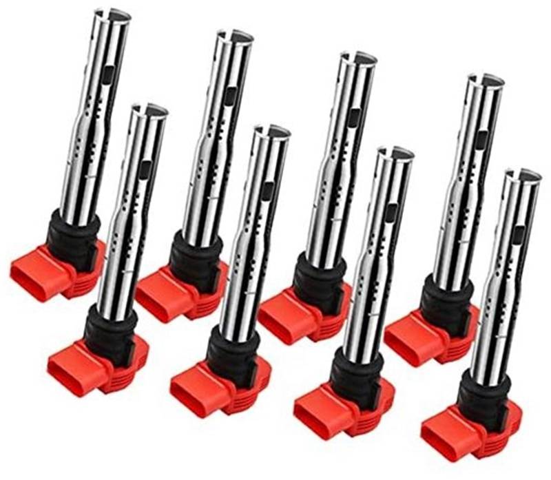 Pexorin Motoren Zündspule 06E905115E 06E905115 07K905715F, for Octavia, for Superb, for Yeti 1,8 t 2,0 t Auto Zündspule(Black 8 pcs) von Pexorin