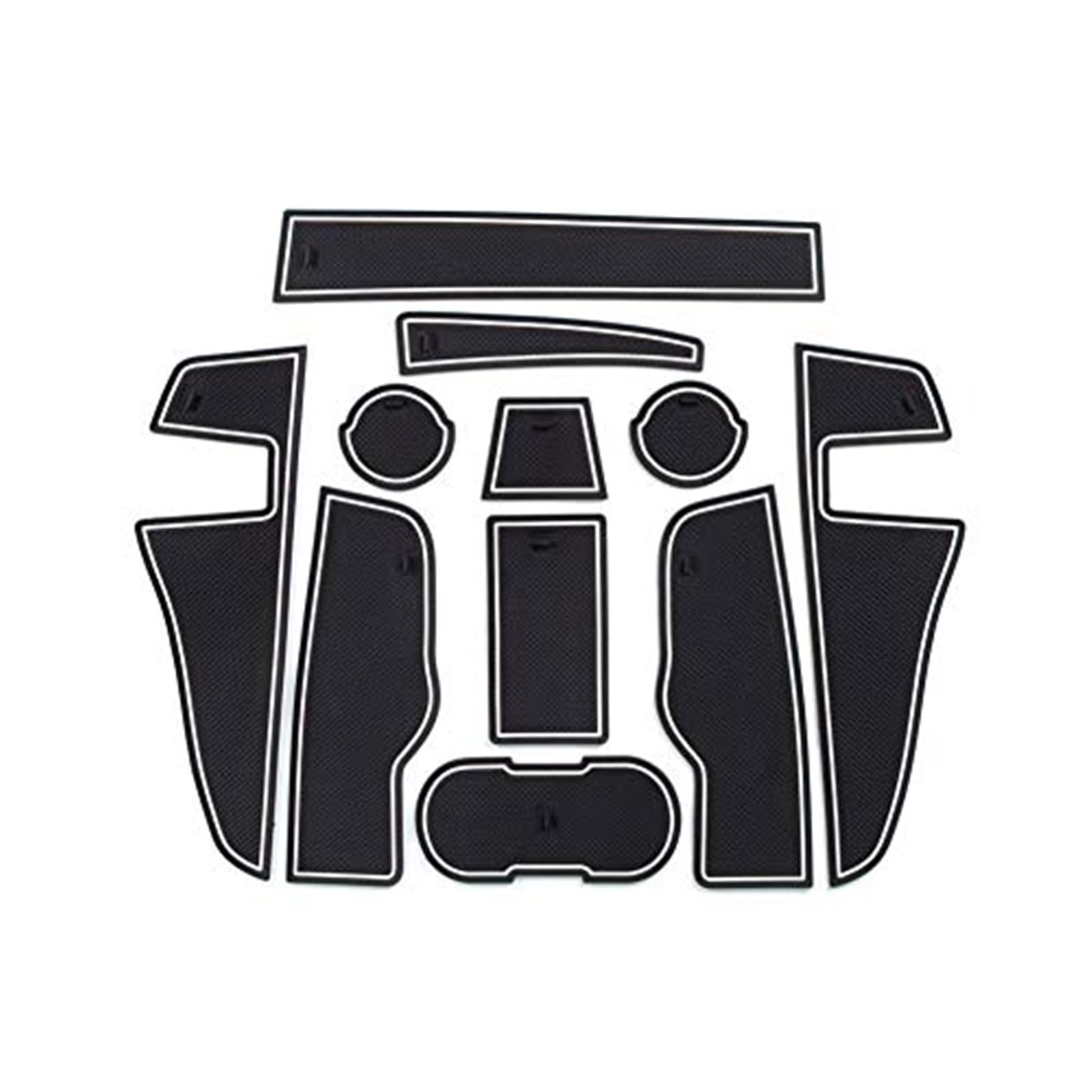 Pexorin Q2 Gummimatten, Gummimatten Antirutschmatten, for Getränkehalter Mittelkonsole Armlehne Türschlitz Autozubehör 11-TLG Anti-Rutsch-Matten-Set für das Armaturenbrett Pexorin Q2 Gummimatten, Gummimatten Antirutschmatten, for Getränkehalter Mittelkonsole Armlehne Türschlitz Autozubehör 11-TLG Anti-Rutsch-Matten-Set für das Armaturenbrett von Pexorin