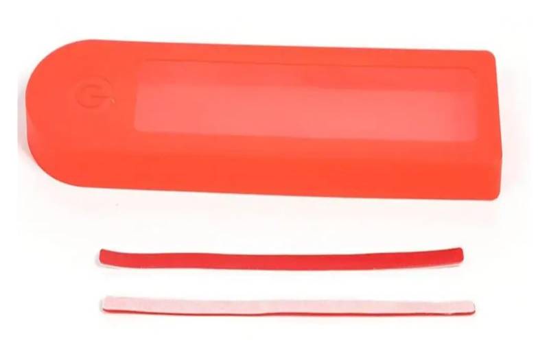 Pexorin Rollerteile wasserdichte Display-Silikonabdeckung mit 2 Klebebändern, for M365/Pro/Essential/1S/Pro2Elektroroller-Zubehör Display für Elektroroller(Red) von Pexorin