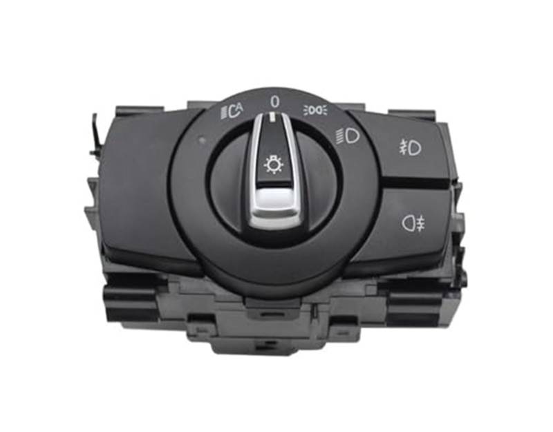 Pexorin Schalterknopf for vorderen Scheinwerfer des Autos, for, for 1 3 X1 Serie E87 E82 E90 E91 E92 E93 E84 61319169404 Auto-Scheinwerfer-Steuerschalter Scheinwerfer-Kippschalter(Black 7) von Pexorin