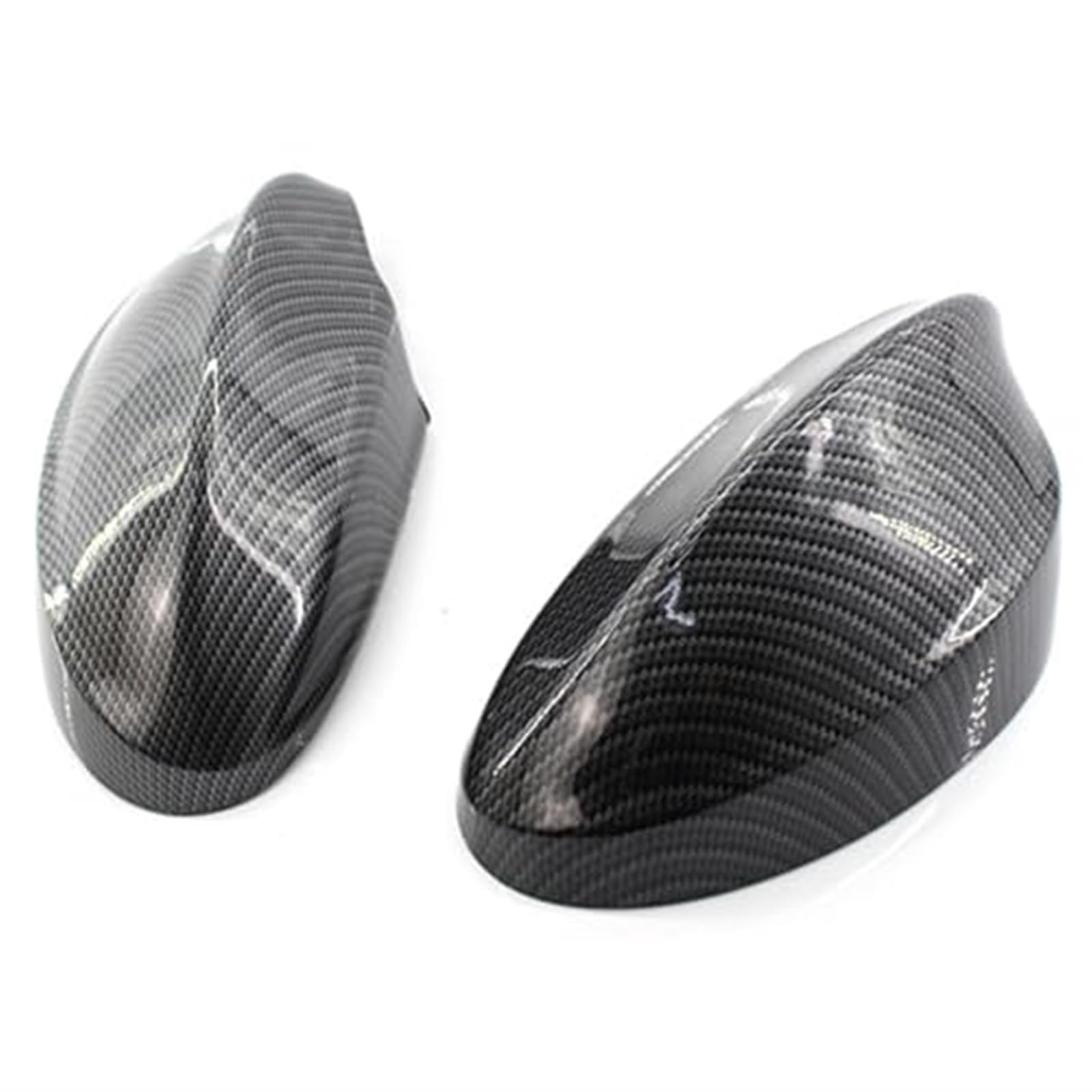 Pexorin Schwarze Abdeckkappe for Auto-Rückspiegel aus Kohlefaser, Rückspiegelgehäuse, for, 3er E90 318 320i 325i 330i, Ersatzteile for Außenspiegel Auto-Außenspiegelabdeckung(Black Carbon Fiber) von Pexorin