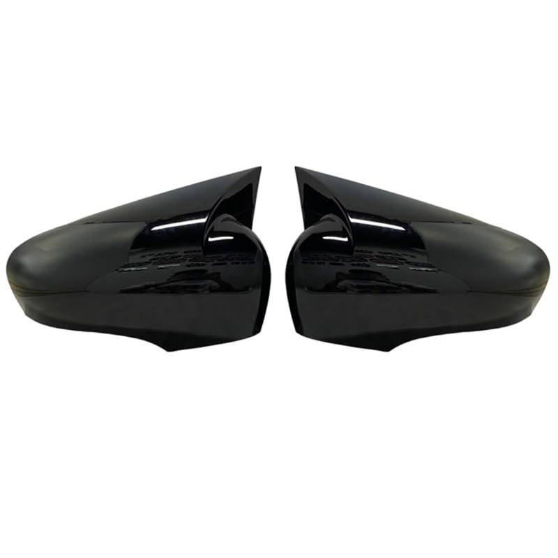 Pexorin Seitenspiegelabdeckung for Autotüren, for Renault Clio 4 MK4, Seitenspiegelkappe, Aufkleber, Zierleiste, Außenspiegel, Ersatzteile Auto-Außenspiegelabdeckung(Bright Black) von Pexorin