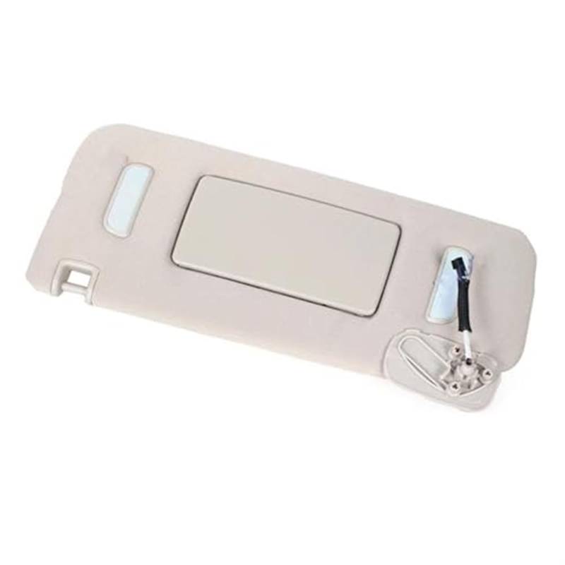 Pexorin Seitliche Sonnenblenden Visier mit Spiegel und Lichtern Auto-Frontscheiben-Sonnenblende, for Chevy, for Avalanche, for Tahoe 2007-2014(Beige Left) von Pexorin