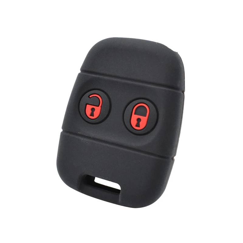 Pexorin Silikon-Fernschlüsselgehäuse mit 2 Tasten, Schlüsselanhänger-Gehäuseabdeckung, for, Defender, Freelander, Rover 25 45 100 200 400, for MG, ZS ZR Autoschlüsseletui von Pexorin
