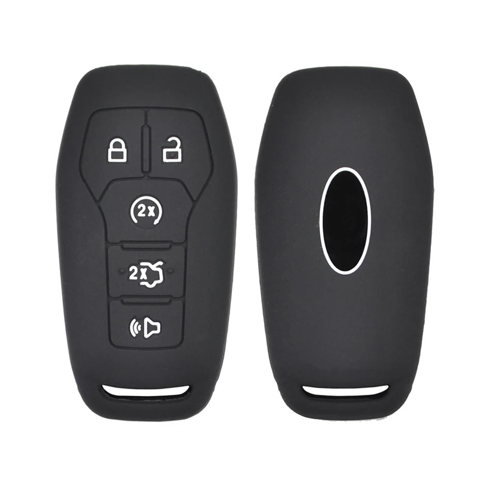 Pexorin Silikon-Schlüsseletui, Schutz for Schlüsselanhänger, for Ford, Fusion, Mondeo, Mustang, F-150, Explorer, Edge, Lincoln, MKZ MKC Autoschlüsseletui Pexorin Silikon-Schlüsseletui, Schutz for Schlüsselanhänger, for Ford, Fusion, Mondeo, Mustang, F-150, Explorer, Edge, Lincoln, MKZ MKC Autoschlüsseletui von Pexorin