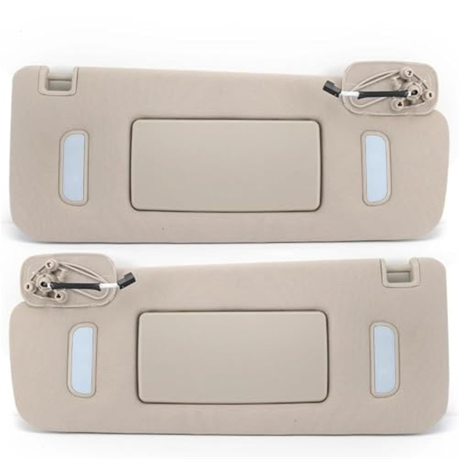 Pexorin Sonnenblende Schatten Spiegel Beige ABS Sonnenblende Auto Sonnenschutz Schatten, for Chevy, for Avalanche, for Silverado, for Suburban, for Tahoe 2007-2014(Beige 2Pc) von Pexorin