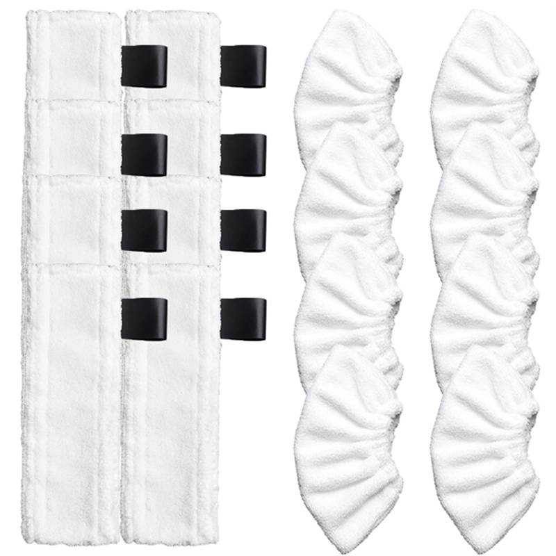 Pexorin Steam Mop Tuch Reinigungspad Tuch Abdeckung Ersatz Zubehör for EasyFix SC2 SC3 SC4 SC5 Mop Reiniger Ersatzteile Dampfreiniger-Ersatzset(16pcs) von Pexorin