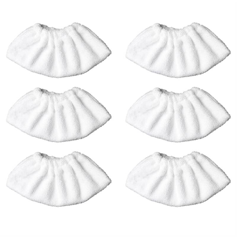 Pexorin Steam Mop Tuch Reinigungspad Tuch Abdeckung Ersatz Zubehör for EasyFix SC2 SC3 SC4 SC5 Mop Reiniger Ersatzteile Dampfreiniger-Ersatzset(6pcs-01) von Pexorin