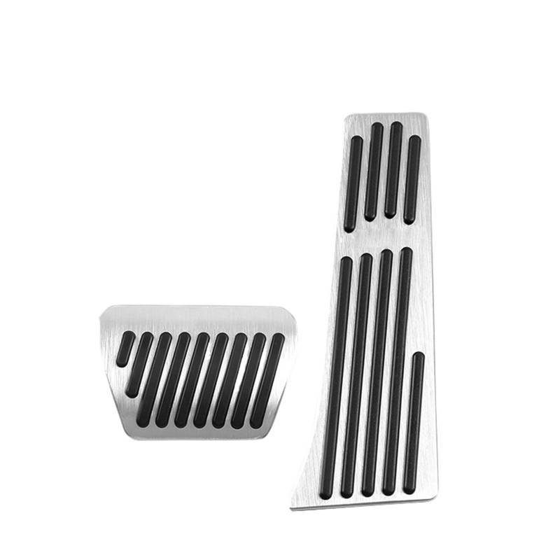 Pexorin for, X3 G01 X4 G02 IX3 G08 2018 2019 2020 2021 2022 Auto Gaspedal Bremse Fußstütze Pedale Abdeckung Rutschfestes Pad Zubehör(2021-2022 Silver 2pc) von Pexorin