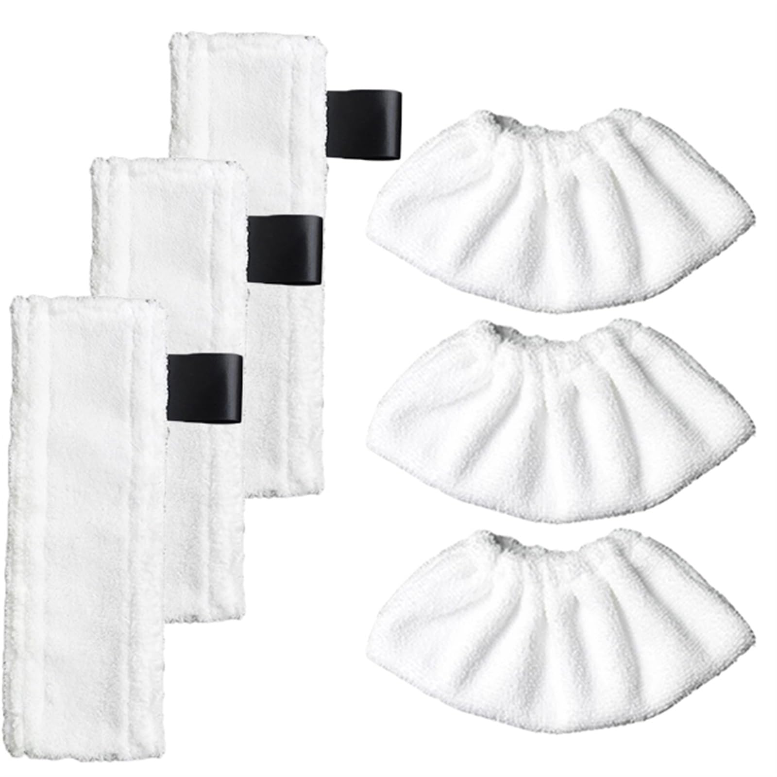 Pexorin for EasyFix SC2 SC3 SC4 SC5 Steam Mop Tuch Reinigungspad Tuchabdeckung Lumpen Ersetzen Zubehör Moppreiniger Ersatzteile Dampfreiniger-Ersatzset(6pcs-02) von Pexorin