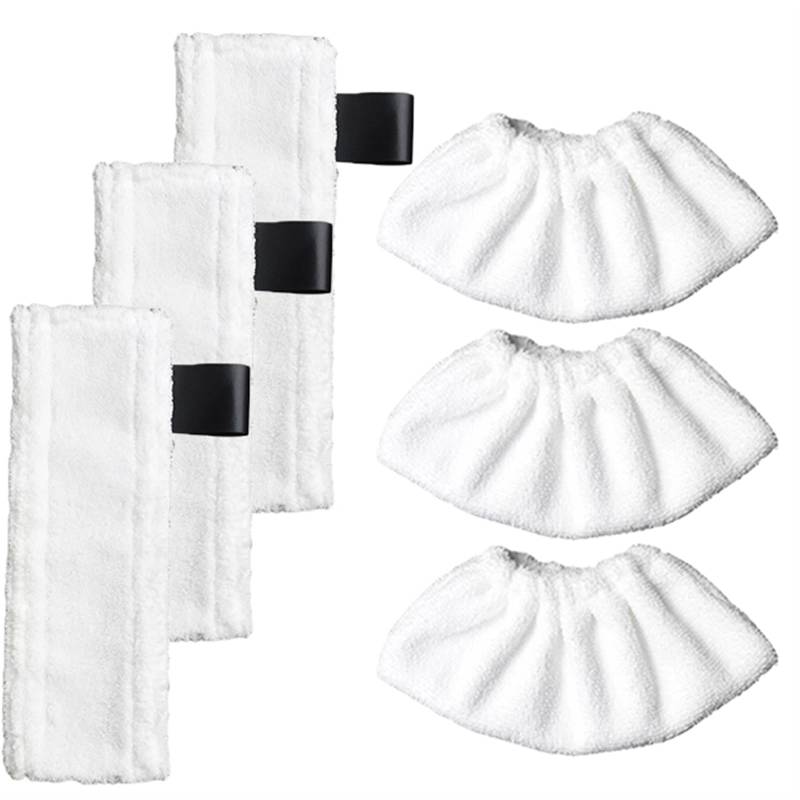 Pexorin for EasyFix SC2 SC3 SC4 SC5 Steam Mop Tuch Reinigungspad Tuchabdeckung Lumpen Ersetzen Zubehör Moppreiniger Ersatzteile Dampfreiniger-Ersatzset(6pcs-02) von Pexorin