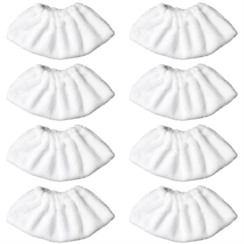 Pexorin for EasyFix SC2 SC3 SC4 SC5 Steam Mop Tuch Reinigungspad Tuchabdeckung Lumpen Ersetzen Zubehör Moppreiniger Ersatzteile Dampfreiniger-Ersatzset(8pcs-01) von Pexorin