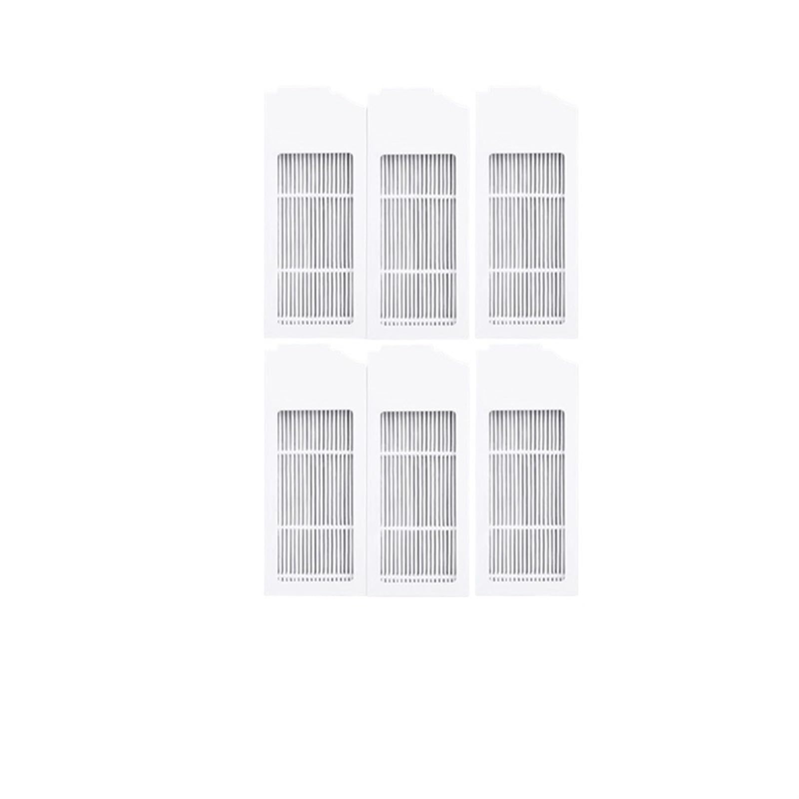 Pexorin for Ecovacs Deebot X1 Omni T10 Turbo Staubsauger Roboter Filter Seite Pinsel Reinigung Tuch Ersatzteile Staub Box Zubehör Roboter-Staubsauger-Kit(6PCS-02) von Pexorin