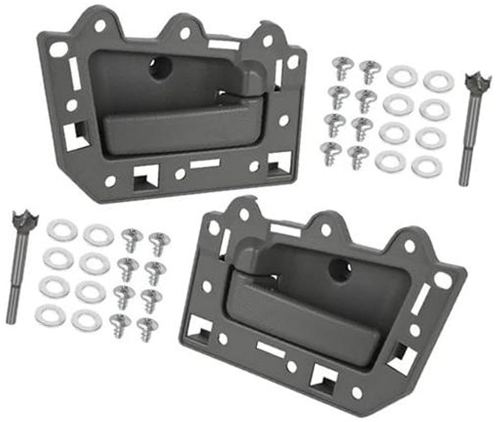 Pexorin for Jeep, for Grand, for Cherokee, 2005 2006 2007 2008 2009 2010 1JV461J3AA 1JV471J3AA 5HR421J3AK 5HR411J3AK Auto-Innentürgriff Auto-Innentürgriff(Black 2pcs Gray Front) von Pexorin