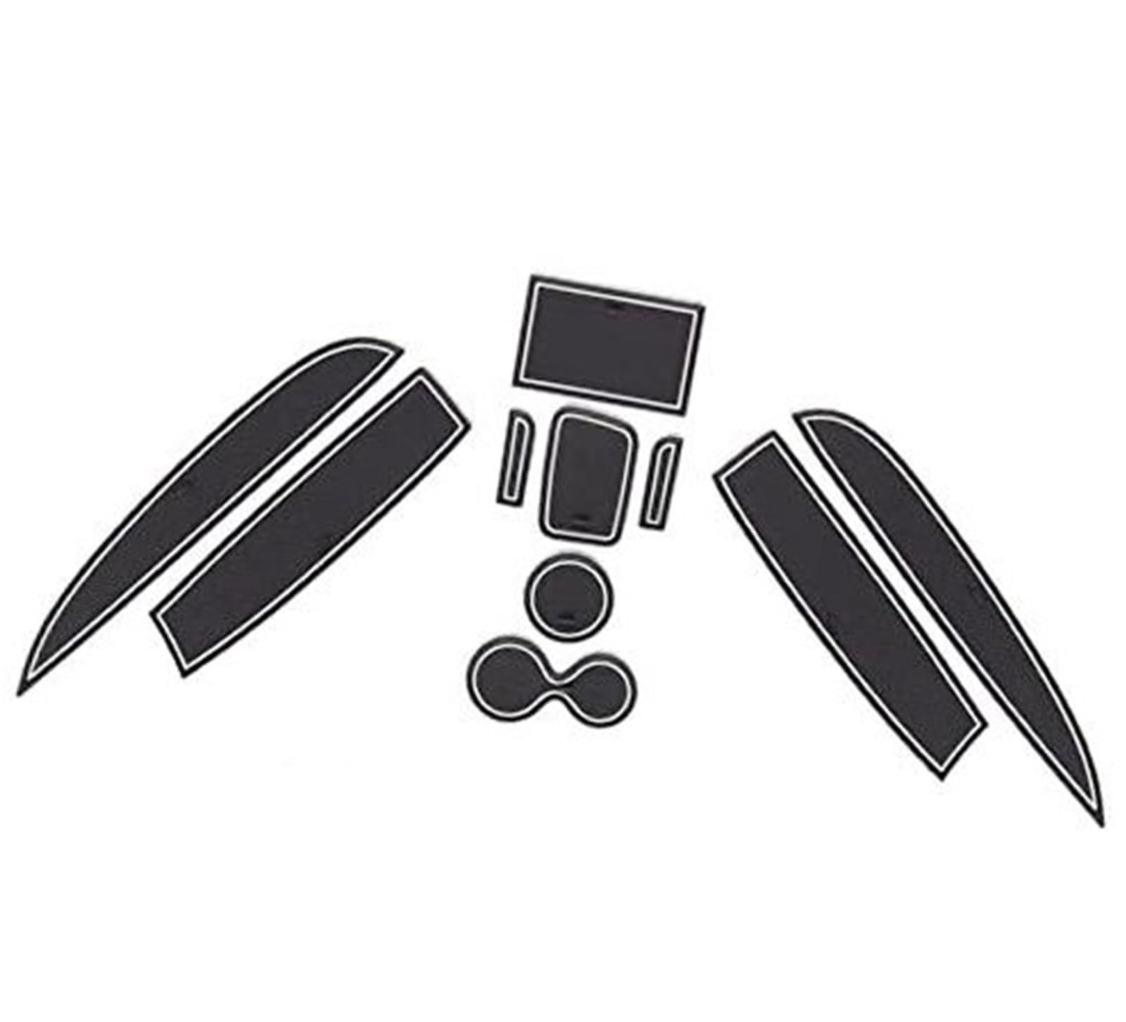 Pexorin for Renault, Clio 4 2013-2018 RHD Gummimatten Mittelkonsole rutschfest Anti-Staub Getränkehalter Gummimatte Armlehne Aufbewahrung Autozubehör Anti-Rutsch-Matten-Set für das Armaturenbrett Pexorin for Renault, Clio 4 2013-2018 RHD Gummimatten Mittelkonsole rutschfest Anti-Staub Getränkehalter Gummimatte Armlehne Aufbewahrung Autozubehör Anti-Rutsch-Matten-Set für das Armaturenbrett von Pexorin
