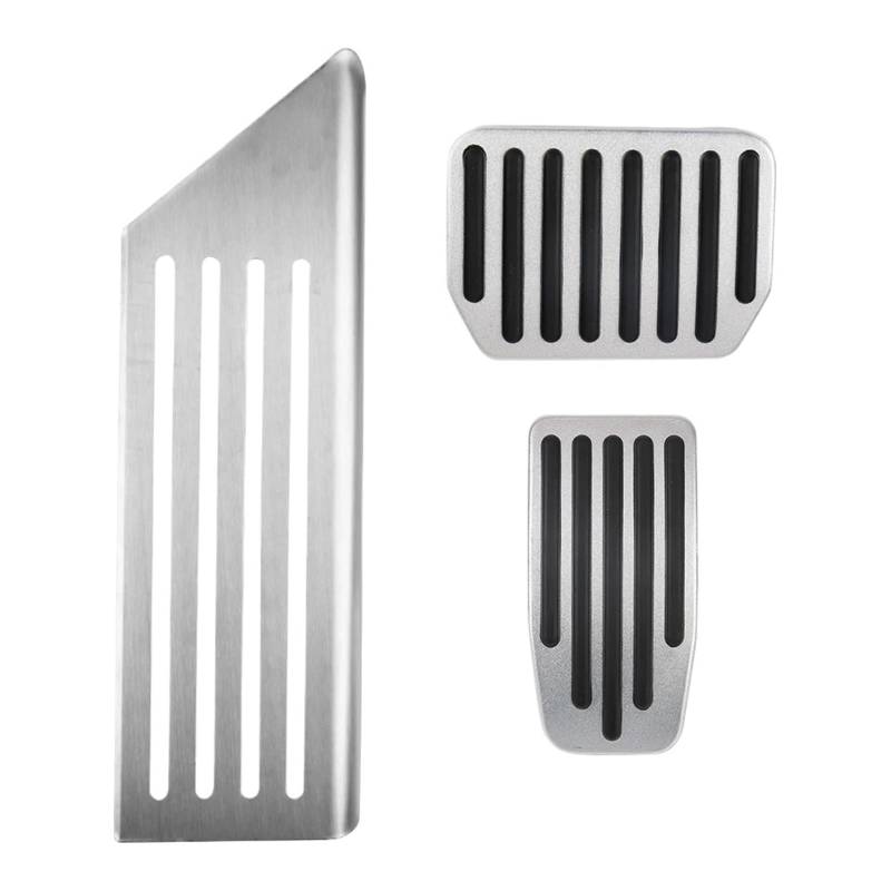 Pexorin for Tesla, Modell 3 Y Bremspedale Fußstütze Gaspedal Autopedal Gummiauflage Abdeckung Aluminiumlegierung Innenteile Autozubehör(A and B) von Pexorin